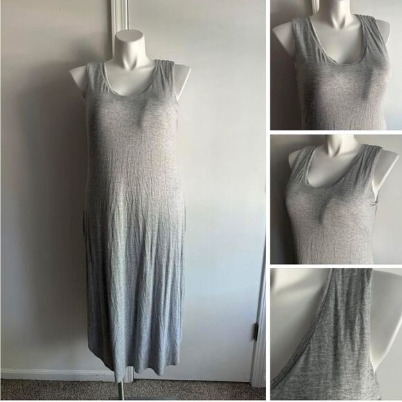 Soma Weekend Tank Dress Heathered Gray, Size XL - Picture 1 of 8